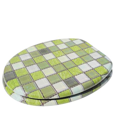 The answer is here and importantly this tutorial shows you how to fix a wonky and loose seat for both. Soft Close Toilet Seat Mosaic Green