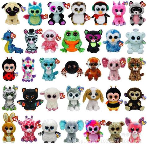 2019 35 Styles Ty Beanie Boos Plush Toys Simulation Animal Ty Stuffed