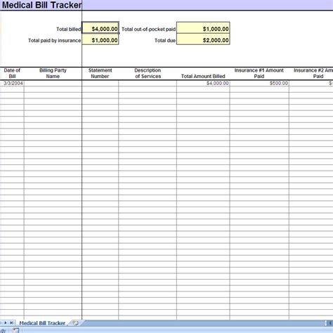 If you find a printable bill tracker online and it doesn't work for you, try customizing it or making your own template. Medical Expense Tracking | Medical Benefit Worksheet