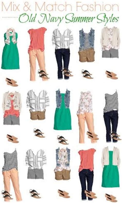 Old Navy Summer Style Mix And Match Fashion Board More With Less Today