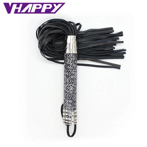 Sex Bdsm Pu Leather Handle Whip Sex Erotic Toy Sex Toys For Couples