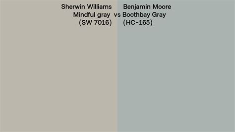 Sherwin Williams Mindful Gray Sw 7016 Vs Benjamin Moore Boothbay Gray