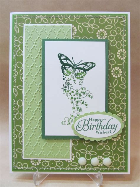 Savvy Handmade Cards: Green Butterfly Birthday Card