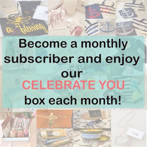 Celebrate You Monthly Subscription Box 3 Ts Creations And Designs