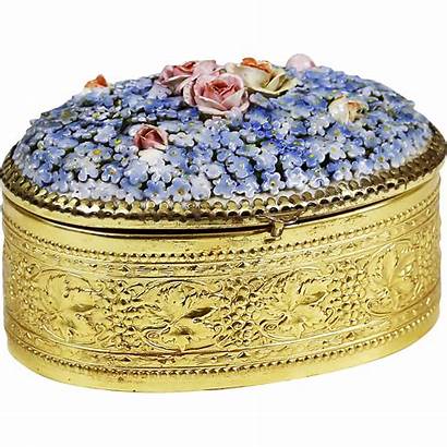 Jewelry Trinket Box Boxes Antique Porcelain German