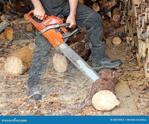 Cutting Firewood Stock Photos Image 20574053