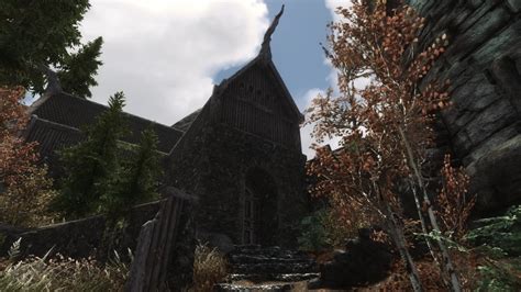 The Great Town Of Shors Stone Deserted Fallowstone Hall At Skyrim