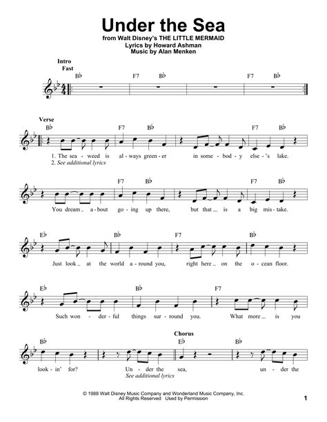 Under the sea lyrics meaning. Printable lyrics for under the sea | Download them and try ...