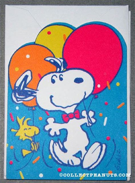 Pack of 12 birthday greeting cards/envelopes: Peanuts Birthday Cards | CollectPeanuts.com