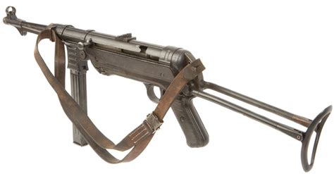Deactivated Old Specification Wwii Nazi Mp40 Submachine Gun By Erma