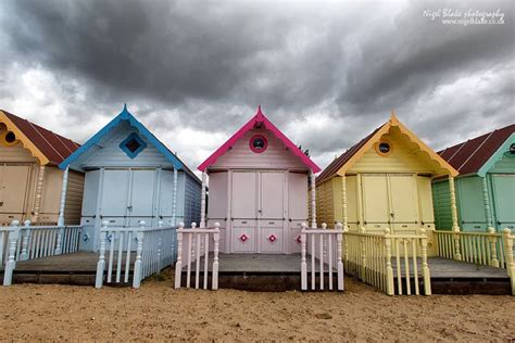 Pastel Coloured Beach Huts At West Mersea Essex England Beach Hut
