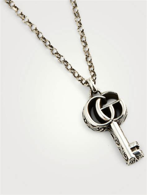 激安人気新品 Gucci Silver Cross Sterling Interlocking G Necklace Silver925