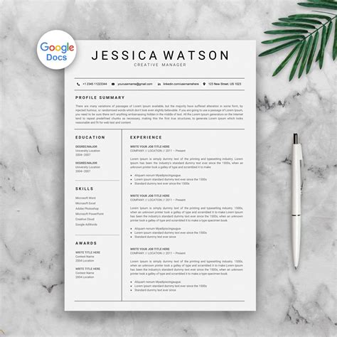 Afs was available at afs.msu.edu an… Google Docs Resume Template, Google Docs CV, Resume ...