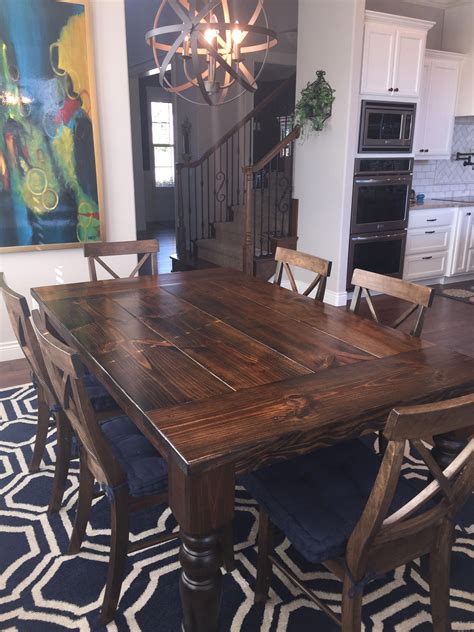 We Love This 6 X 45 Dark Walnut Baluster Table With End Caps And X