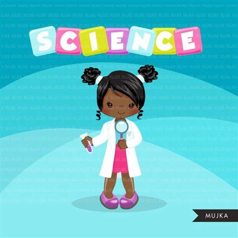Science Clipart Scientist Kids Graphics Lab School Elements Etsy