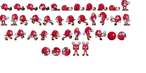 Knuckles Sprite Png Sonic 3 Knuckles Sprite Transpare