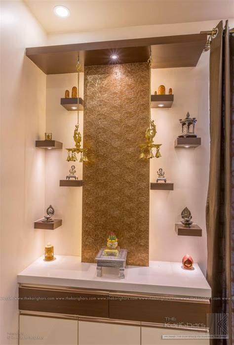 Pooja Room Designs The Karighars Classic Style Corridor Hallway And