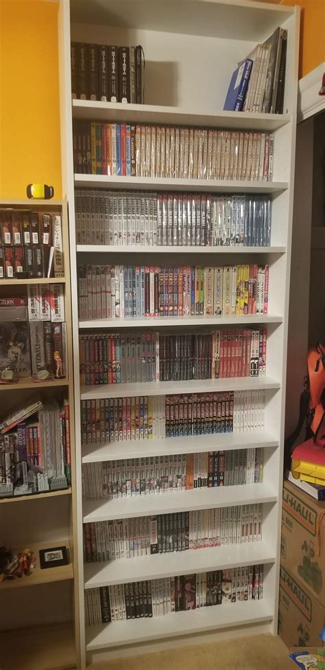 New Bookcase Is Looking Good I Was Able To Fit Almost All My Manga On