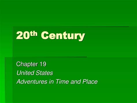 Ppt 20 Th Century Powerpoint Presentation Free Download Id3474289