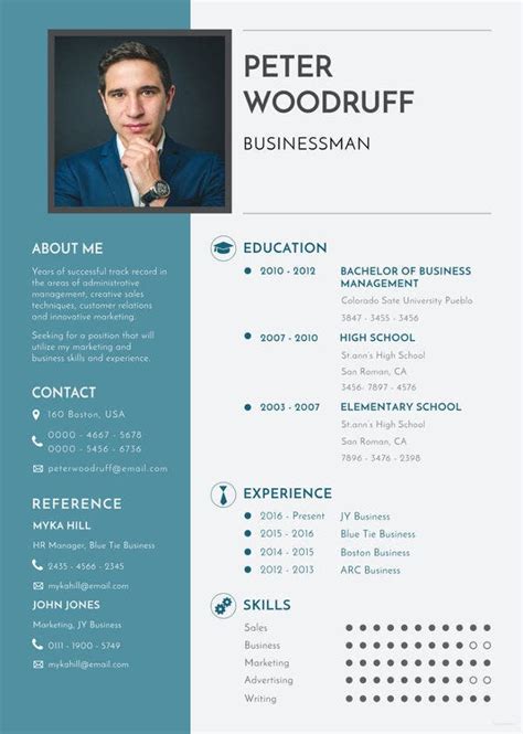 business resume templates