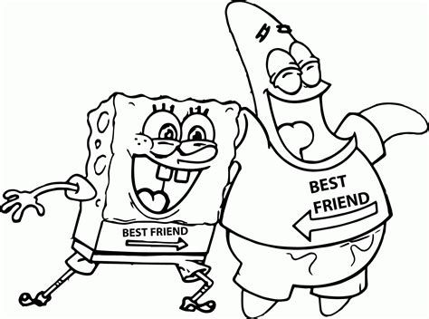 Free printable coloring pages for kids and adults. Spongebob And Patrick Coloring Page - Coloring Home