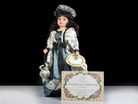 Porcelain Doll Crowne Shelley Artmark Chicago Ltd 17 Inch Doll