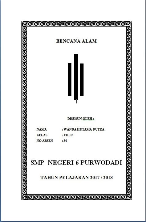 Contoh Cover Kliping Kuliah Galeri Sampul - Riset