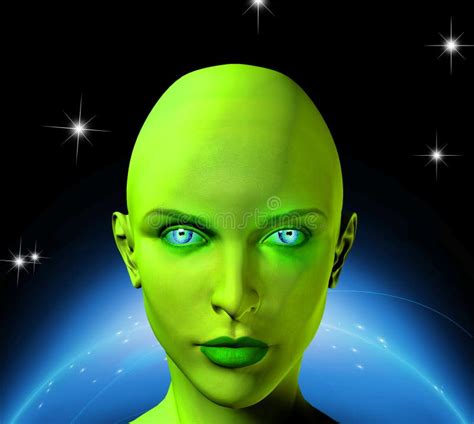 The Face Of An Alien Stock Illustration Illustration Of Goddess