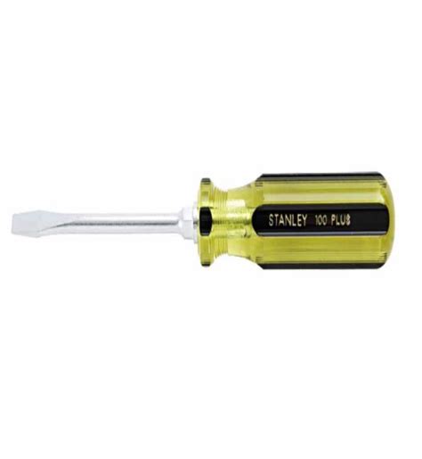 When using a lighter, melt the plastic slowly and carefully to avoid any accidents and melted plastic dripping all over. 100 Plus Standard 1/4-in X 4-in Flat Head Screwdriver ( 66-164-A) | HomElectrical.com