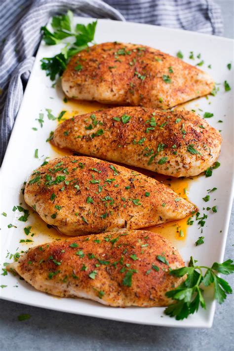 chicken baked breast flavorful oven cooking breasts easy recipe cookingclassy recipes serving platter seasoned juicy whole