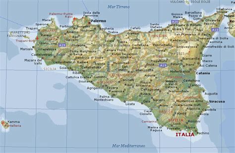 Cartina Geografica Della Regione Sicilia Carta O Mappa Della Regione