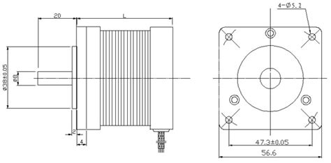 Lk60bl7848 48v 100w Bldc Motor 3 Phase Hall Sensor 3000rpm Brushless Dc