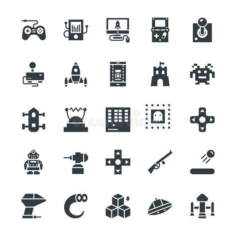 Gaming Cool Vector Icons 1 Editorial Stock Image Illustration Of Light