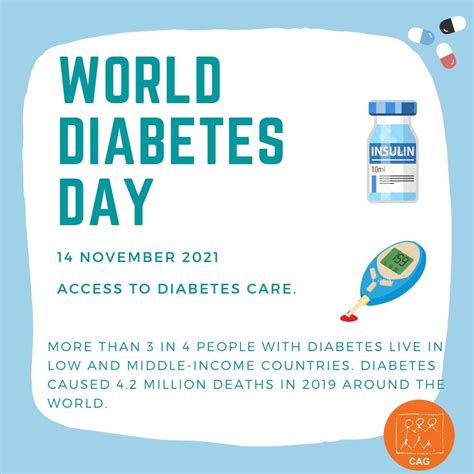 Social Media Poster World Diabetes Day 2021 Cag