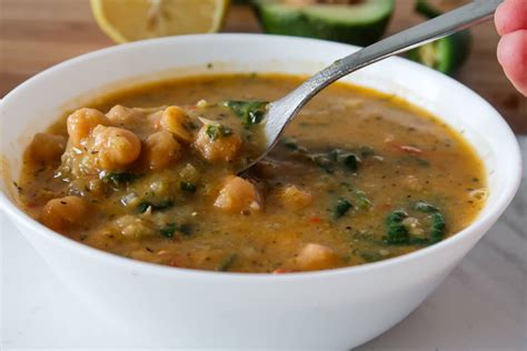 20 Minute Chickpea Soup Easy Vegan Recipe Beauty Bites