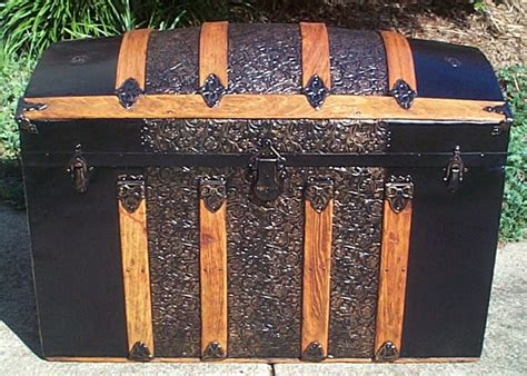 544 Restored Dome Top Antique Trunk Victorian Era For Sale And Available