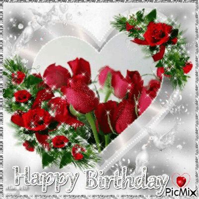 Red Roses Happy Birthday Gif Pictures Photos And Images For Facebook Tumblr Pinterest And