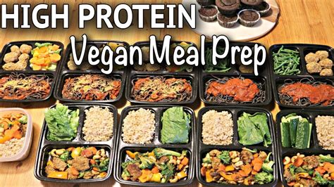 Vegan Meal Prep For The Week High Protein Gluten Free Recipes