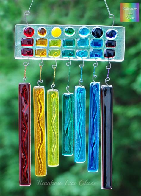 17 Best Images About Fused Wind Chimes On Pinterest