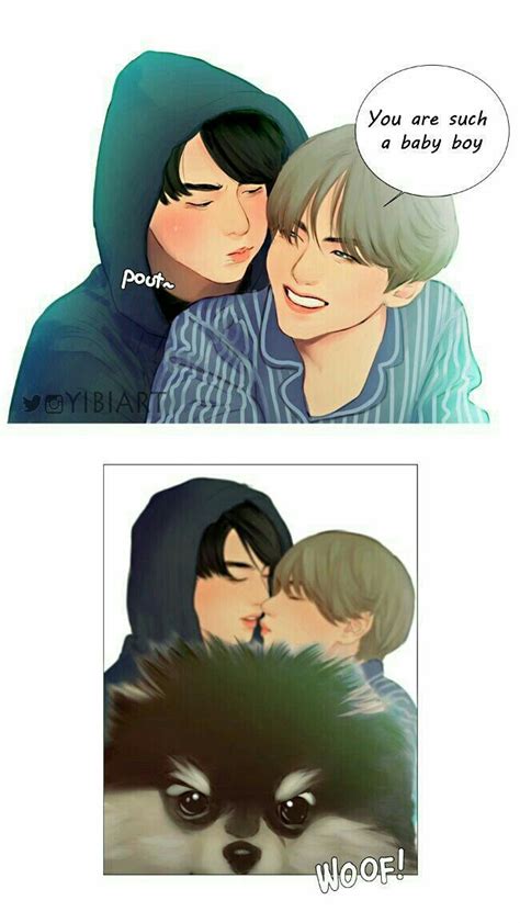 Pin On Taekook Fanart Cute