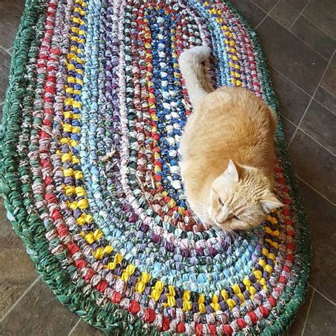 Printed Tutorial Oval Swedish Braid Rag Rug Aka Double Etsy Rag Rug