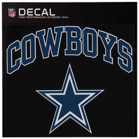 Dallas Cowboys 12 X 12 Arched Logo Decal