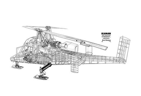Kaman K Max Cutaway Drawing For Sale As Framed Prints Photos Wall Art And Photo Gifts