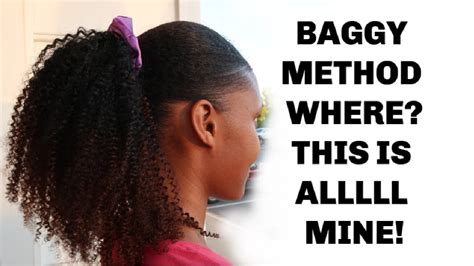Baggy Method AND Protective Styling In 1 Most REALISTIC Ponytail For
