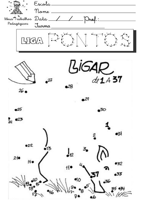 Meus Trabalhos Pedagógicos ® Ligar Pontos Atividades