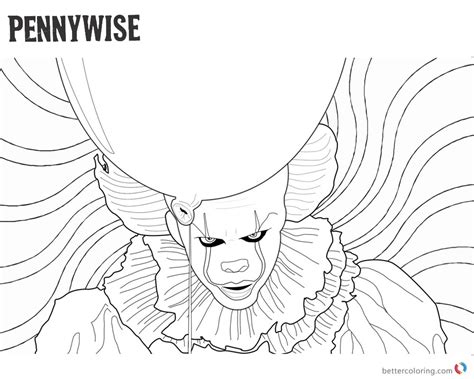 Free Coloring Pictures Of Pennywise
