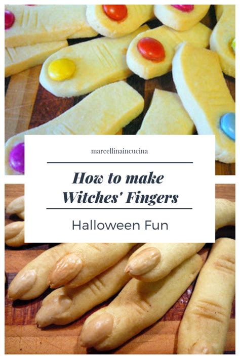 Witches Fingers For Halloween Are Made Using A Simple Shortbread Dough