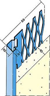 Putz ist außen der ideale untergrund für beschichtungen, innen für farben und tapeten. Putzabschlussprofil Innen 250 cm , Putzdicke 10 mm | www ...
