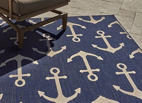 Gertmenian 21262 Outdoor Rug Freedom Collection Nautical Themed Smart
