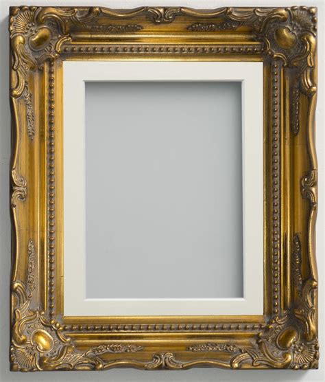 Langley Gold 20x16 Frame With Ivory Mount Cut For Image Size 16x12